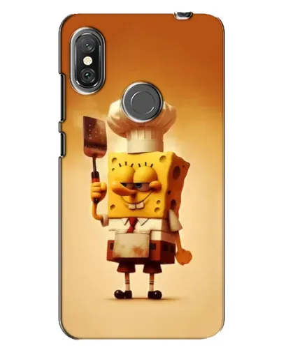 Чехол для Xiaomi Redmi Note 6 Pro с картинкой «Губка Боб повар»