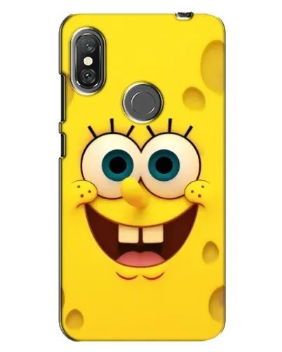 Чехол для Xiaomi Redmi Note 6 Pro с картинкой «Губка Боб улыбка»