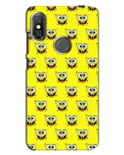 Чехол для Xiaomi Redmi Note 6 Pro с картинкой «Паттерн Губка Боб»