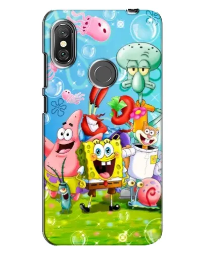 Чохол для Xiaomi Redmi Note 6 Pro з картинкою «Губка Боб та друзі» Чохол для Xiaomi Redmi Note 6 Pro з картинкою «Губка Боб та друзі»