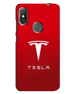 Чехол для Xiaomi Redmi Note 6 Pro с картинкой «Tesla Red Classic»