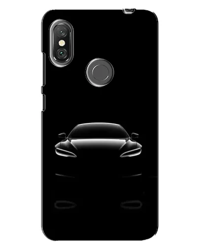 Чехол для Xiaomi Redmi Note 6 Pro с картинкой «Силуэт Tesla Night»