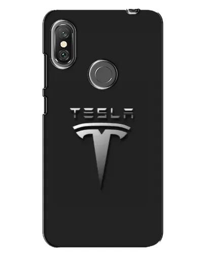Чехол для Xiaomi Redmi Note 6 Pro с картинкой «Стальной логотип Tesla»