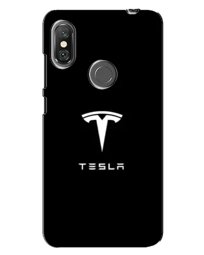 Чехол для Xiaomi Redmi Note 6 Pro с картинкой «Tesla White Logo»