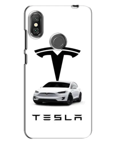 Чехол для Xiaomi Redmi Note 6 Pro с картинкой «Tesla White Style»