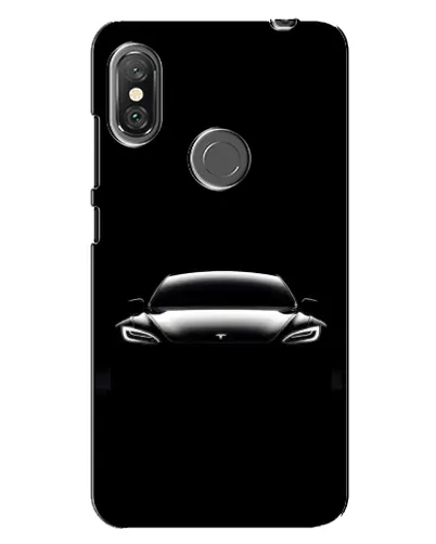 Чехол для Xiaomi Redmi Note 6 Pro с картинкой «Фары Tesla Night»