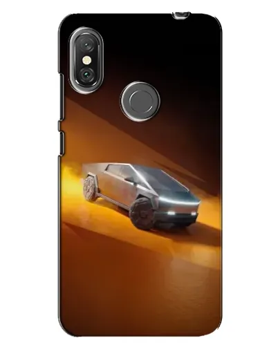 Чехол для Xiaomi Redmi Note 6 Pro с картинкой «Cybertruck в пустыне»