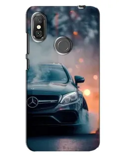 Чехол для Xiaomi Redmi Note 6 Pro с картинкой «Mercedes — ночной город»