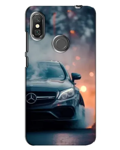 Чехол для Xiaomi Redmi Note 6 Pro с картинкой «Mercedes — ночной город»