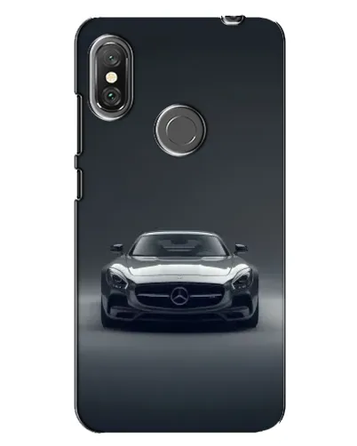 Чехол для Xiaomi Redmi Note 6 Pro с картинкой «Mercedes на черном»
