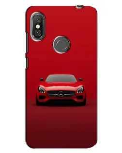 Чехол для Xiaomi Redmi Note 6 Pro с картинкой «Красный Mercedes AMG»