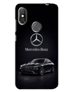 Чехол для Xiaomi Redmi Note 6 Pro с картинкой «Mercedes — решетка радиатора»