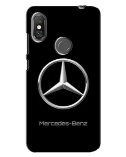 Чехол для Xiaomi Redmi Note 6 Pro с картинкой «Mercedes Silver Logo»