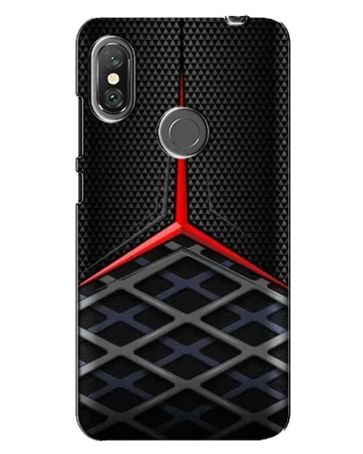 Чехол для Xiaomi Redmi Note 6 Pro с картинкой «Mercedes Carbon Grid»
