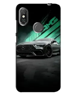 Чехол для Xiaomi Redmi Note 6 Pro с картинкой «Темный Mercedes AMG»