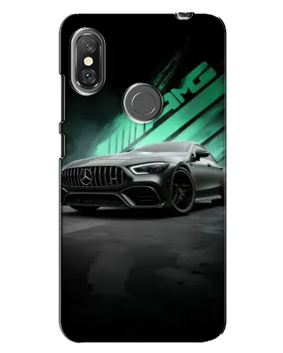 Чехол для Xiaomi Redmi Note 6 Pro с картинкой «Темный Mercedes AMG»