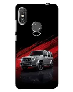 Чехол для Xiaomi Redmi Note 6 Pro с картинкой «Mercedes G-Class красный»