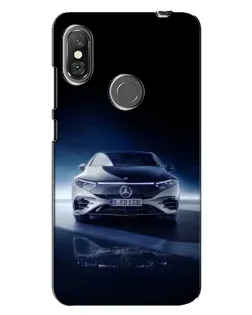 Чехол для Xiaomi Redmi Note 6 Pro с картинкой «Ночной Mercedes EQ»