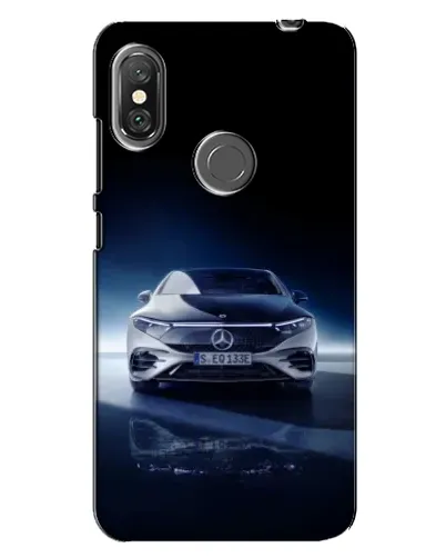 Чехол для Xiaomi Redmi Note 6 Pro с картинкой «Ночной Mercedes EQ»