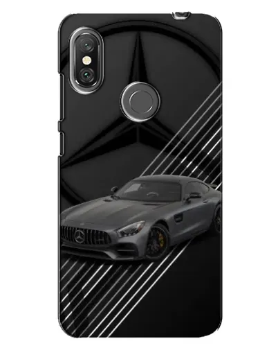Чехол для Xiaomi Redmi Note 6 Pro с картинкой «Mercedes AMG — графика»