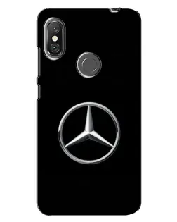 Чехол для Xiaomi Redmi Note 6 Pro с картинкой «Mercedes классический лого»