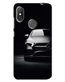 Чехол для Xiaomi Redmi Note 6 Pro с картинкой «Свет фар Mercedes»