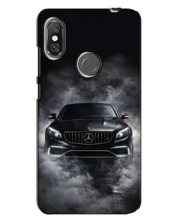 Чехол для Xiaomi Redmi Note 6 Pro с картинкой «Mercedes в дыму»