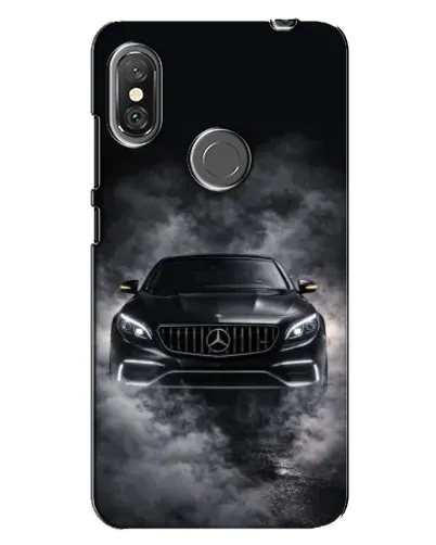 Чехол для Xiaomi Redmi Note 6 Pro с картинкой «Mercedes в дыму»