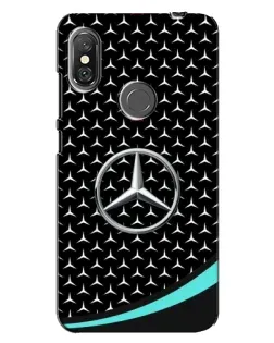 Чехол для Xiaomi Redmi Note 6 Pro с картинкой «Mercedes — бирюзовый акцент»