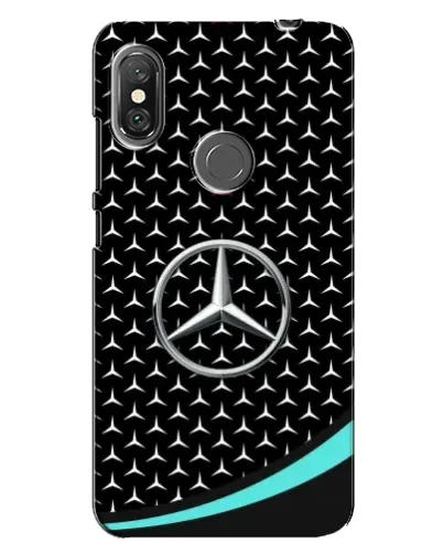 Чехол для Xiaomi Redmi Note 6 Pro с картинкой «Mercedes — бирюзовый акцент»
