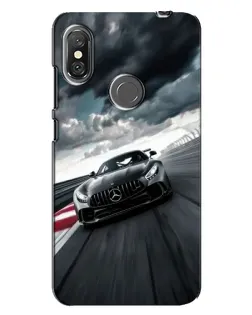 Чехол для Xiaomi Redmi Note 6 Pro с картинкой «Гоночный Mercedes AMG»