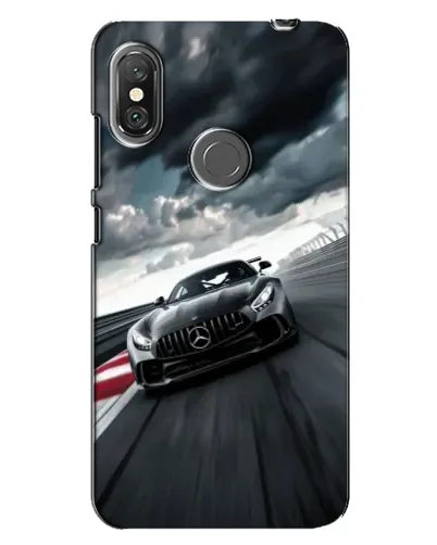 Чехол для Xiaomi Redmi Note 6 Pro с картинкой «Гоночный Mercedes AMG»