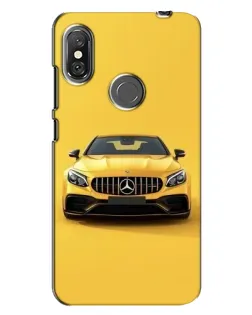 Чехол для Xiaomi Redmi Note 6 Pro с картинкой «Желтый Mercedes GT»