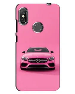 Чохол для Xiaomi Redmi Note 6 Pro з картинкою «Рожевий Mercedes AMG»