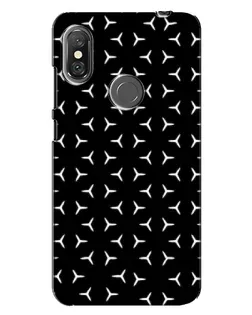 Чохол для Xiaomi Redmi Note 6 Pro з картинкою «Mercedes паттерн зірок»