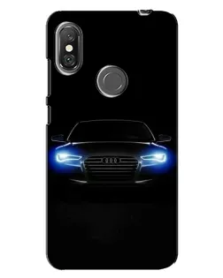 Чехол для Xiaomi Redmi Note 6 Pro с картинкой «Audi в неоне»