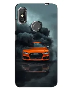 Чехол для Xiaomi Redmi Note 6 Pro с картинкой «Audi в облаках дыма»