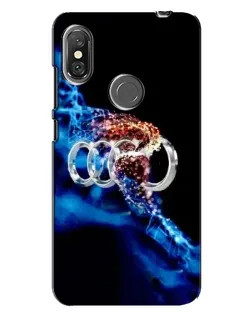 Чехол для Xiaomi Redmi Note 6 Pro с картинкой «Энергия лого Audi»
