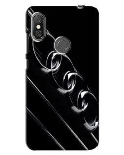 Чехол для Xiaomi Redmi Note 6 Pro с картинкой «Audi — абстрактные кольца»