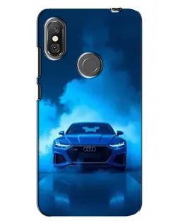 Чехол для Xiaomi Redmi Note 6 Pro с картинкой «Audi — голубая энергия»