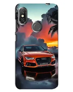 Чехол для Xiaomi Redmi Note 6 Pro с картинкой «Audi — закат»