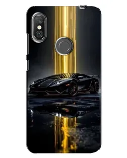 Чехол для Xiaomi Redmi Note 6 Pro с картинкой «Ночной Lamborghini драйв»