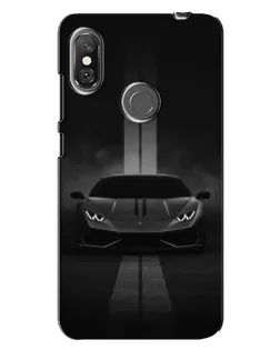 Чехол для Xiaomi Redmi Note 6 Pro с картинкой «Lamborghini симметрия дорог»