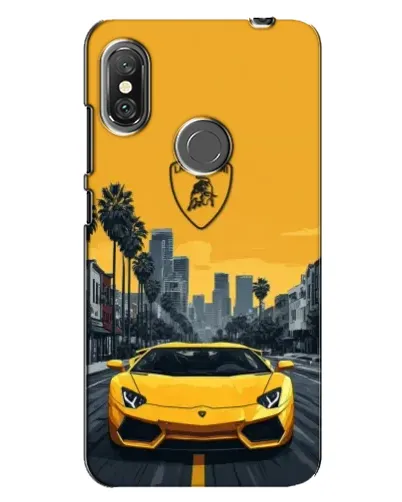 Чехол для Xiaomi Redmi Note 6 Pro с картинкой «Желтый Lamborghini город» Чехол для Xiaomi Redmi Note 6 Pro с картинкой «Желтый Lamborghini город»