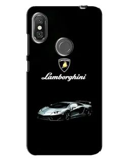 Чехол для Xiaomi Redmi Note 6 Pro с картинкой «Логотип Lamborghini классика»
