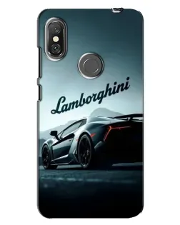 Чехол для Xiaomi Redmi Note 6 Pro с картинкой «Классическая надпись Lamborghini»