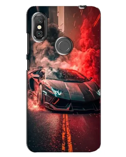 Чехол для Xiaomi Redmi Note 6 Pro с картинкой «Lamborghini красный дым» Чехол для Xiaomi Redmi Note 6 Pro с картинкой «Lamborghini красный дым»
