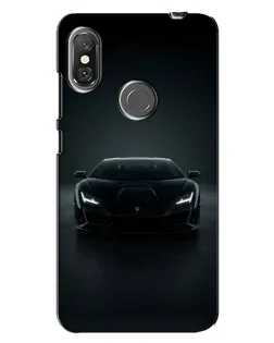 Чехол для Xiaomi Redmi Note 6 Pro с картинкой «Черный Lamborghini Aventador»