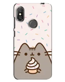 Чехол для Xiaomi Redmi Note 6 Pro с картинкой «Пушин с кексом»