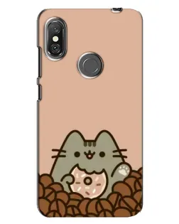 Чехол для Xiaomi Redmi Note 6 Pro с картинкой «Кофейный Пушин»